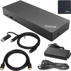 ThinkPad Hybrid USB-C With USB-A Dock US 40AF0135US + ZoomSpeed HDMI Cable (40AF0135US)