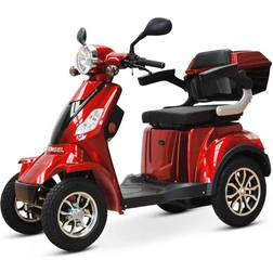 E-Scooter 4 Räder rot 20 Ah Li-Io Akku 25 km/h Seniorenmobil