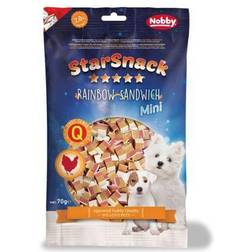 Nobby Dog Treats Pet StarSnack Mini Rainbow Sandwich 70 g