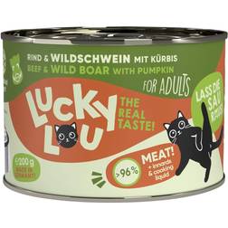 Lucky Lou Adult 24 x 200 g - Manzo e Cinghiale