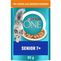 Purina ONE One Senior 7+ Kylling & Grøn Bønne 26 x 85 g