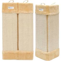 EyePower Scratching Board with Plush about 50x22cm Sisal Scratch