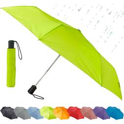 Lewis N. Clark Automatic Travel Umbrella Green