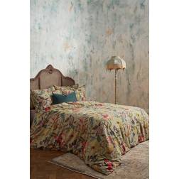 Edinburgh Weavers 200 Thread Count Piped Duvet Cover Beige, Pink