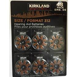 Kirkland signature 48 hearing aid batteries premium zinc-air size 312