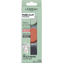 L'Oréal Paris of 20 pure-clay masks multi-mask clay kit purify