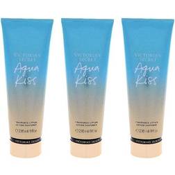 Victoria's Secret Aqua Kiss Fragrance Lotion Pack of 3 For Women 8 oz
