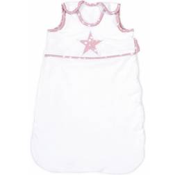 Babybay Schlafsack Organic Cotton, weiß Applikation Stern beere Sterne weiß