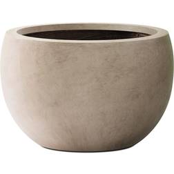 Kante 20" W Round Pure Metal Pots, Seamless Garden