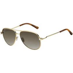Jimmy Choo Womens Sansa 0J5G HA Gold Sunglasses - One Size