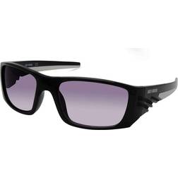 Harley Davidson Men Color Stripe Sunglasses Black Frame/Gradient Smoke Lenses