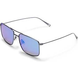 Maui Jim Hombre Sunglass Aeko - Polarizadas Espejo Azul