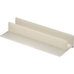 Prime-Line M 6221 5/8 in Channels Plastic Construction Sliding Shower Door Bottom Guide Single Pack White