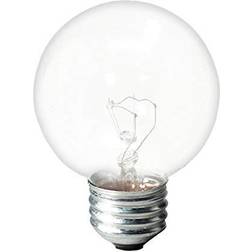 GE Classic 60-Watt Dimmable G16.5 Light Fixture Incandescent Light Bulbs 2-Pack