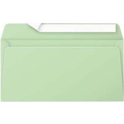 Clairefontaine 50078C Lote de 20 sobres Pollen, 140 x 140 mm, color verde 110 x 220 mm