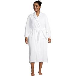 Towelling Bath Robe Women White