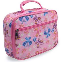 Keeli kids girls insulated lunch box school lunchbox butterflies butterfly pink