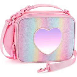 mibasies Kids Insulated Lunch Box for Girls Rainbow Bag