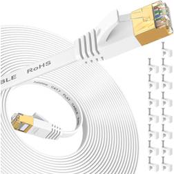 Cat 7 Ethernet Cable 30 ft, High Speed Internet Gold Plated