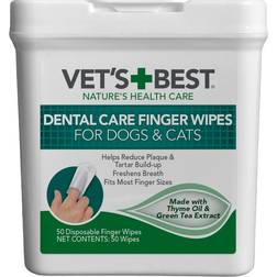 Vets Best Dental Care Finger Wipes Plaque & Freshens