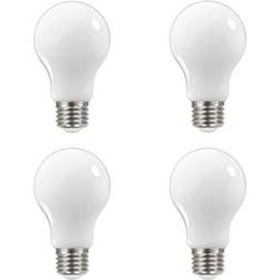 EcoSmart 8-pack 60w led soft white dimmable a19 wet rated glass light bulbs