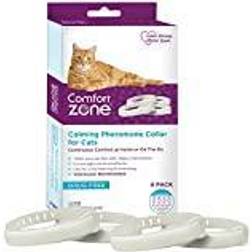 Comfort Zone 4 Pack Cat Calming Pheromone Collar Cats De-Stress