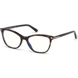 Tom Ford ft5636-b 052 dark havana clear lens plastic mm