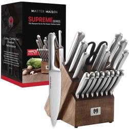 Master Maison 19-Piece Premium Kitchen Knife Set