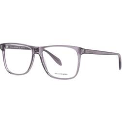 Alexander McQueen da vista Am0247o cod. colore 001 Uomo Squadrata Grigio