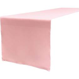 LA Linen Polyester Poplin Table Runner 14 x 108 in Light Pink Tablecloth Pink