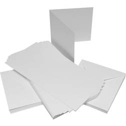 Craft UK 6x6 White Hammered Card Envelopes