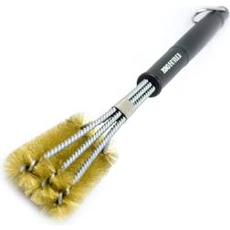 Butler BBQ Brass BBQ Grill Brush Triple-Headed Cleaning Brush Brush