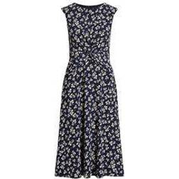 Lauren Ralph Lauren Bubble Crepe Dress - Navy/Cream