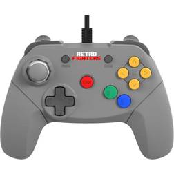 Retro Fighters Brawler64 Wired Grey Controller Nintendo 64