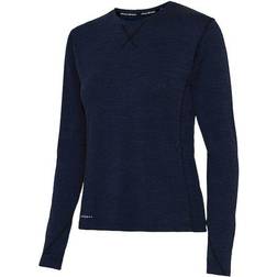 Pitch Stone långärmad T-shirt dam, Navy melange