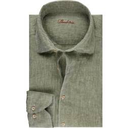 Stenströms Fitted Body Cuff Shirt - Green