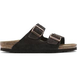 Birkenstock Arizona Soft Footbed Suede Leather Two-Strap Sandals - Mocha