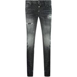 DSquared2 Slim Jean 1964 Destroyed Black Jeans