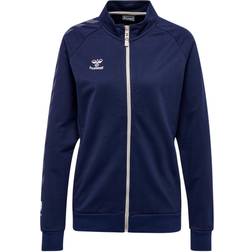 Hummel Giacca della tuta donna in cotone con zip Move Grid - Turchese Blu