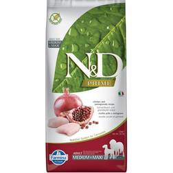 Farmina N&D Prime Dog Chicken Pomegranate Medium Maxi Complete Food 12kg 12kg