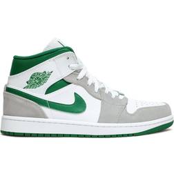 Nike Air Jordan 1 Mid SE M - White/Light Smoke Grey/Pine Green