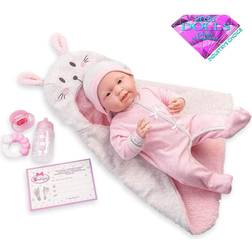 JC Toys Newborn Doll with Romper & 5 Accessories