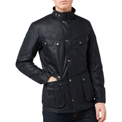 Barbour International Duke Waxed Jacket - Navy