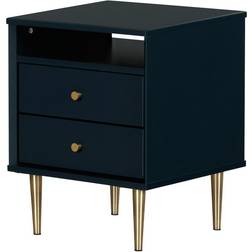 South Shore Dylane Mid-century Glam Bedside Table