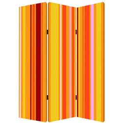 Homeroots 3 Panel Wood/Canvas Room Divider