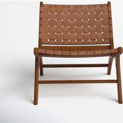 Saison Woven Leather Accent Lounge Chair