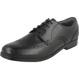 Start-rite Pri Broguesko Snørebånd Læder Skolesko F G Fit - Black