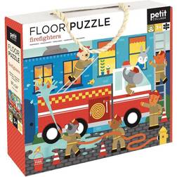 Petit Collage Floor Puzzle Firefighters Puslespil