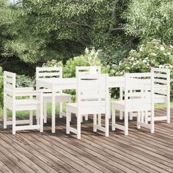 vidaXL 7 Piece Garden Patio Dining Set, 1 Table incl. 6 Chairs