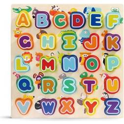 TOPBRIGHT Wooden Puzzle Animals and Alphabet 30pcs. Fjernlager, 5-6 dages levering